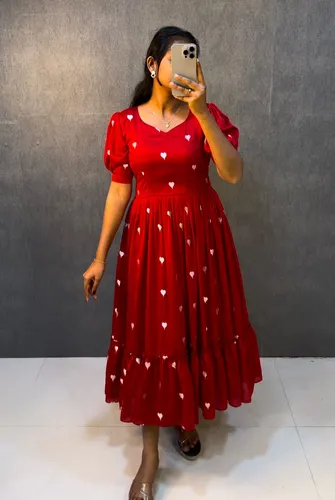 Launching Valentine's Day Special – Heart Midi Gown